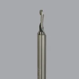 60-102MW, 0.125" Dia, 0.375" LOC, 0.25" Shank Dia, 2.5" OAL, 1 Flute Max Wear Compression Router Bit