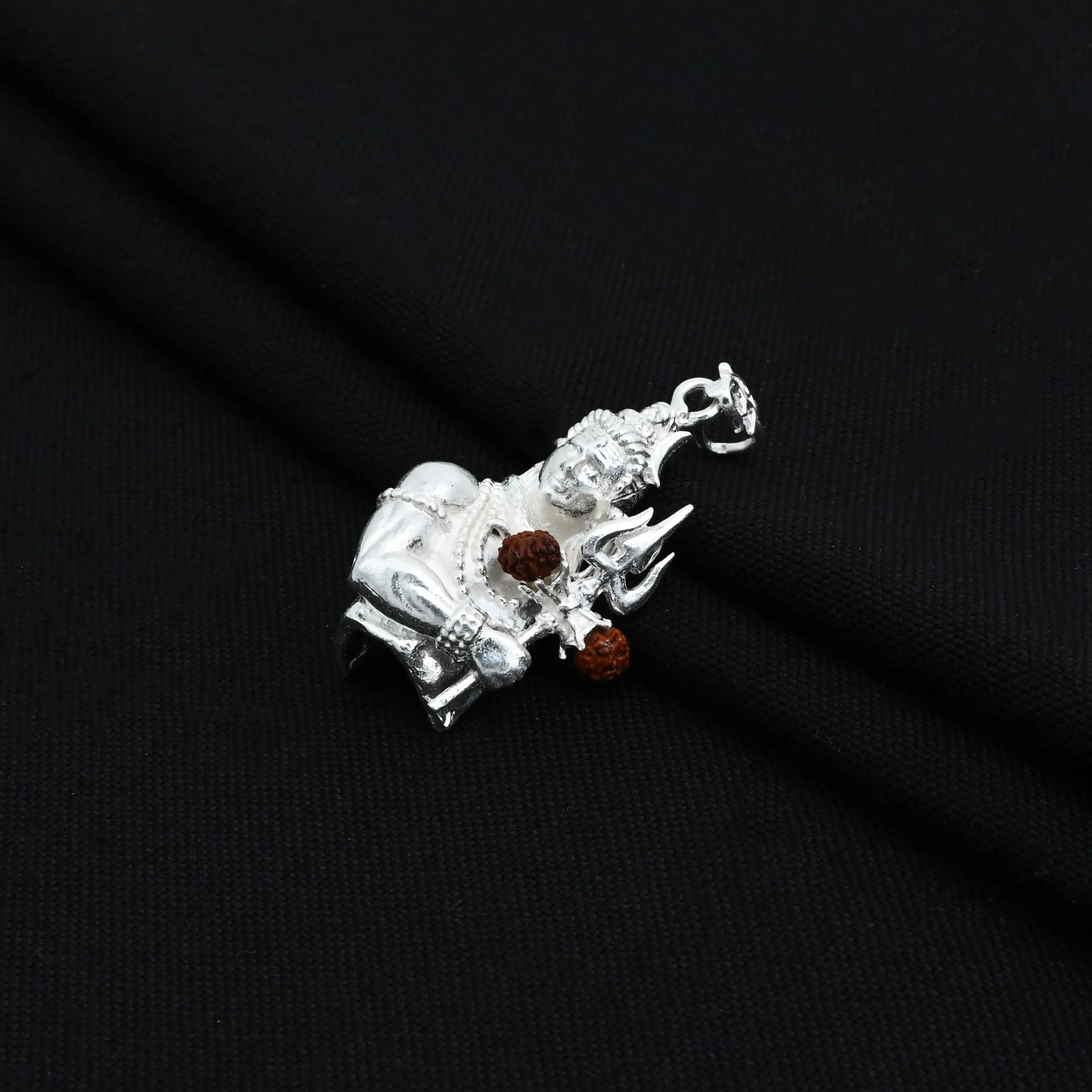 925 Silver Exclusive Mahadev with Trishul Pendant