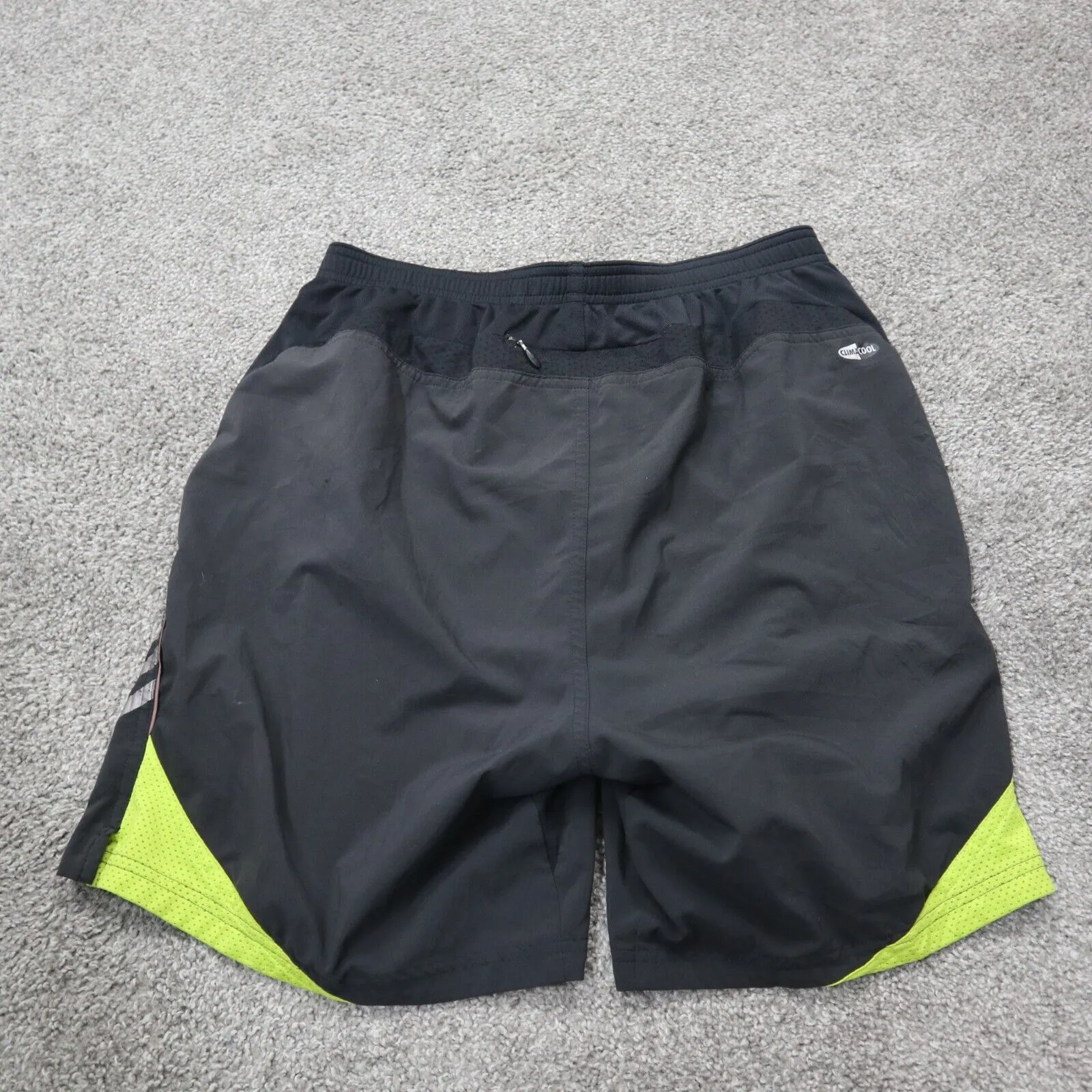 Adidas Athletics Womens Shorts 3 Striped Activewear Running Logo Black Size 28