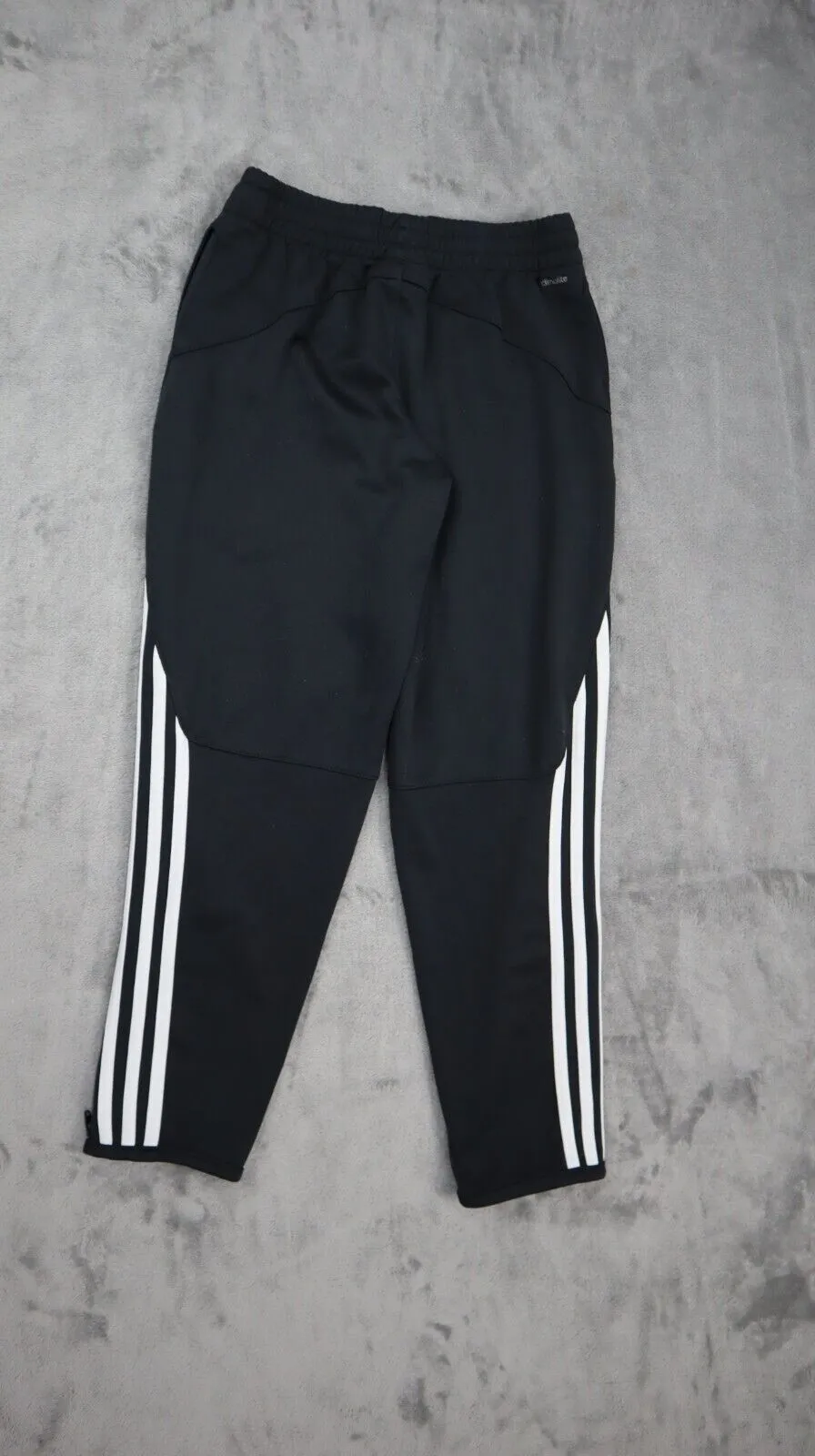Adidas Boys Activewear Sports Athletics Track Pants High Rise Black Size Small