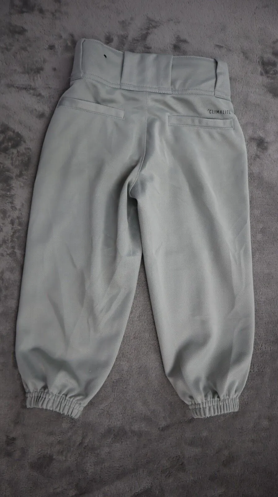 Adidas Boys Climalite Activewear Sports Jogger Pants High Rise Gray Size XXS