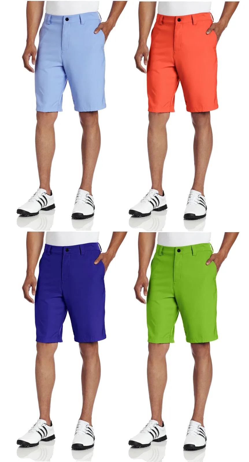 Adidas Golf Men's Climalite Flat Front Short Golf Shorts - Color Options
