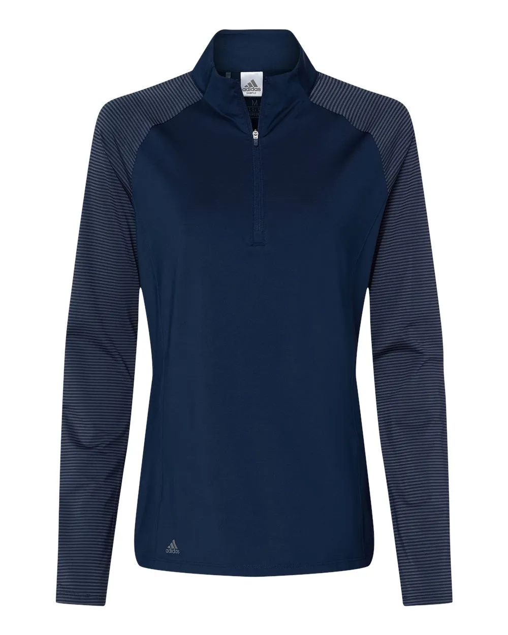 Adidas Women's Stripe Block Quarter-Zip Pullover A521