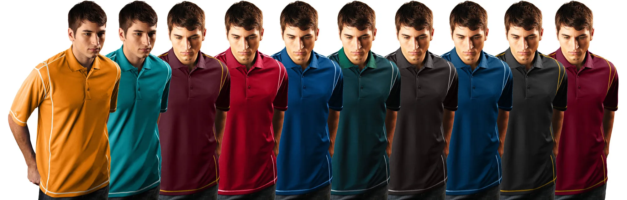 Antigua Men's Edge Short Sleeve Athletic Golf Polo Shirt, Multiple Colors