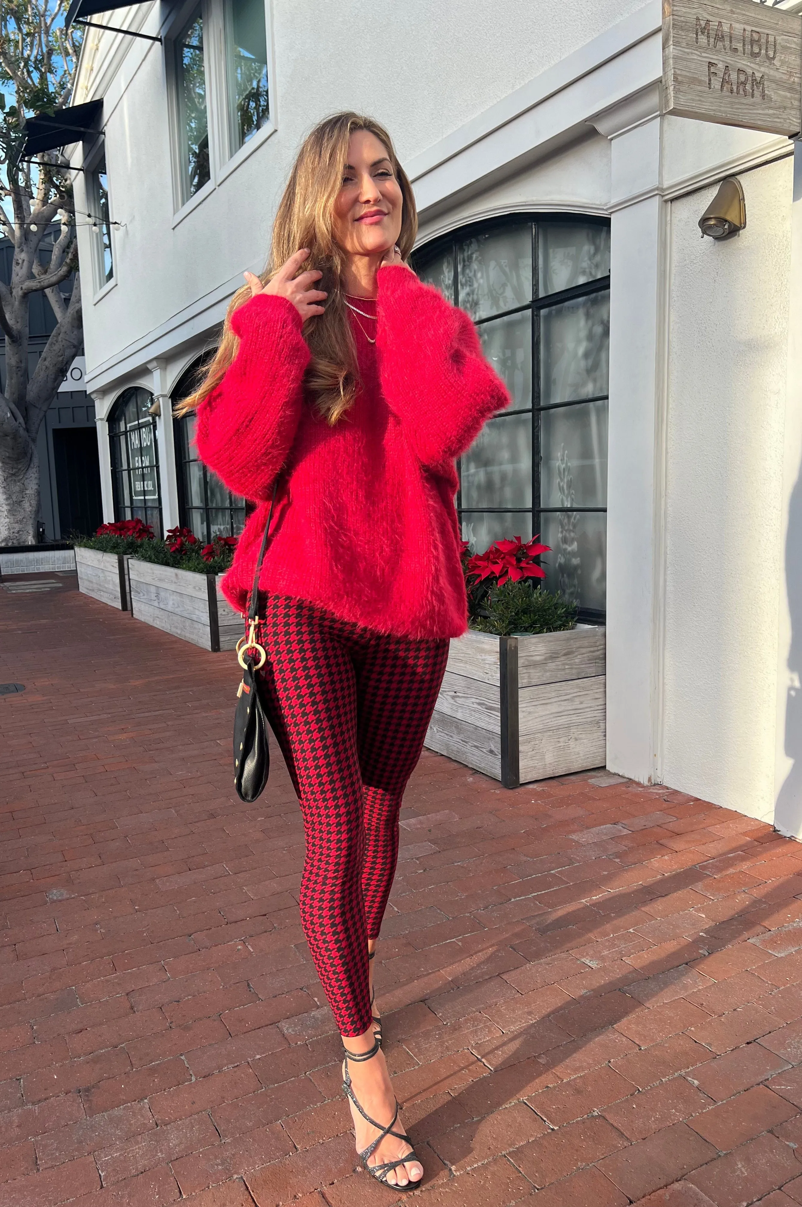 Baby it's You Fur Sweater Red