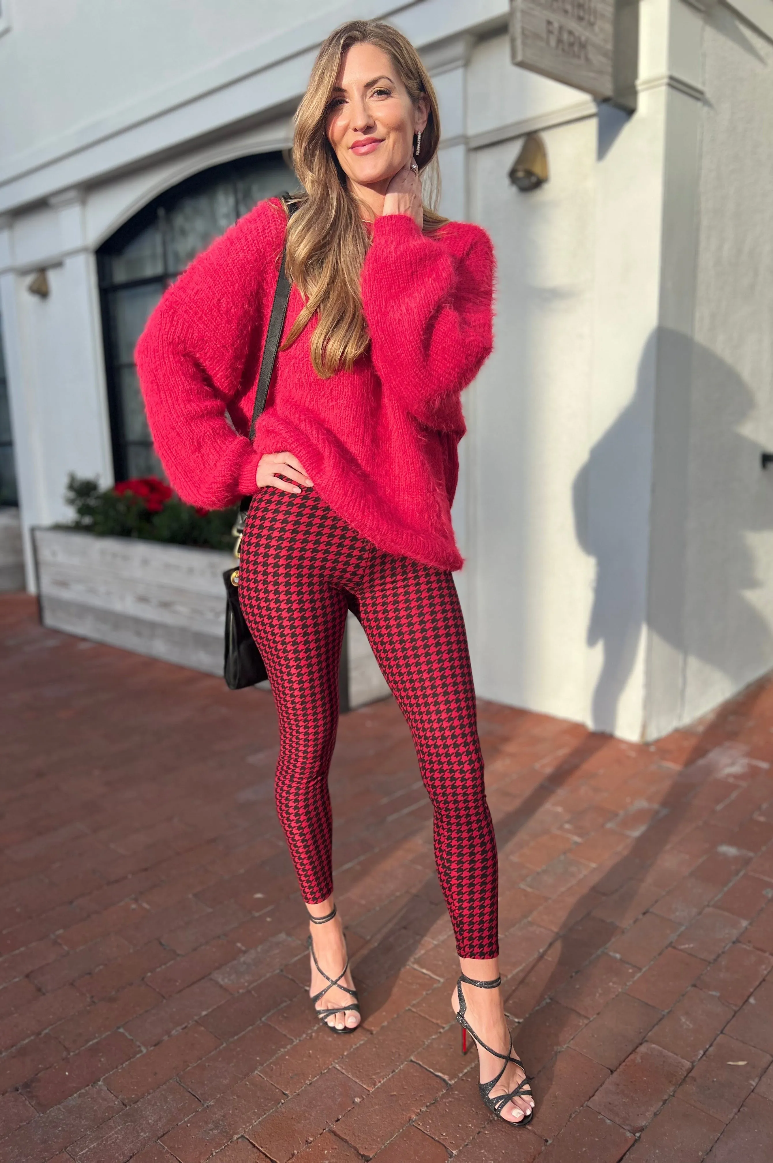 Baby it's You Fur Sweater Red