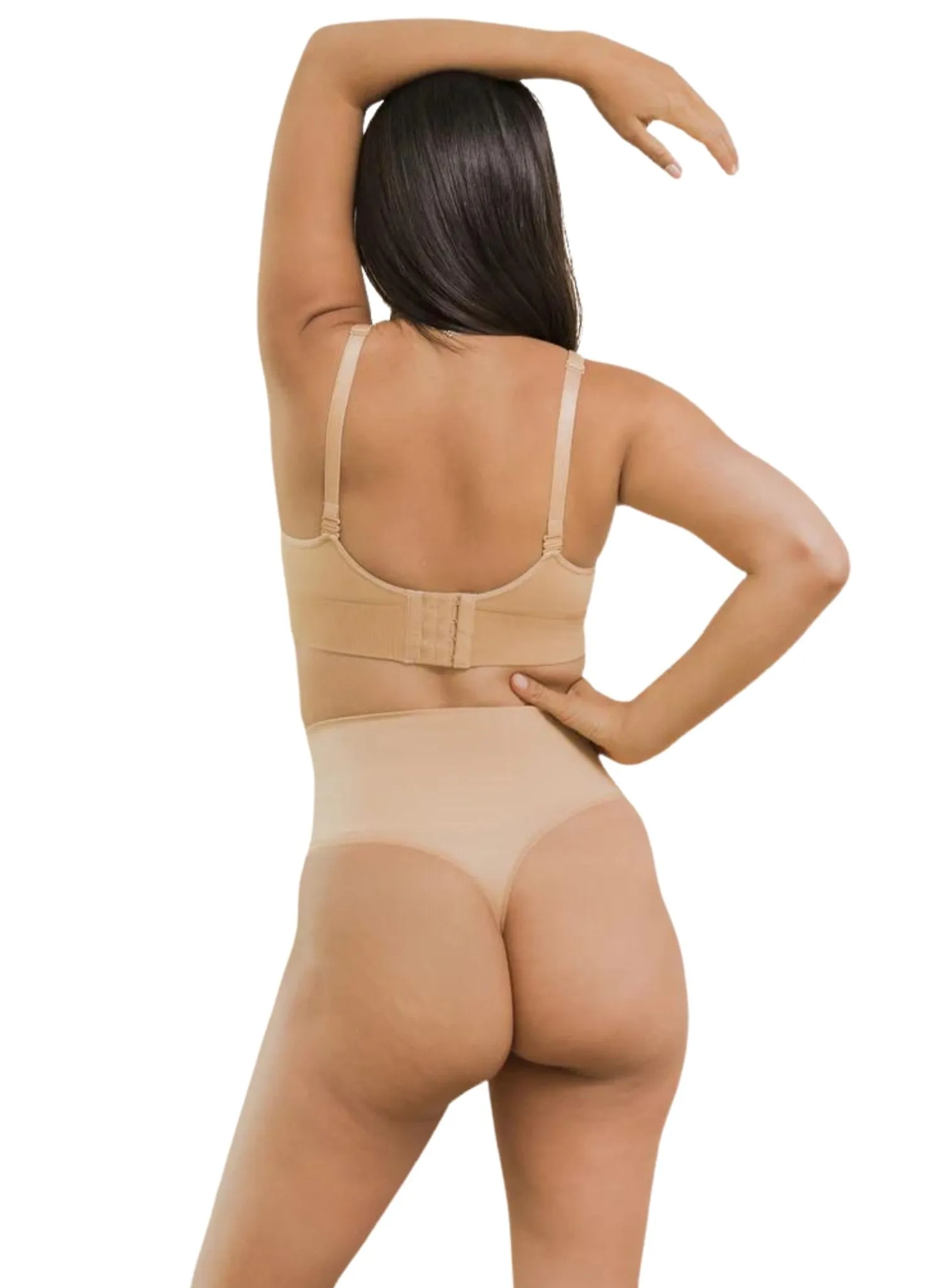 BLANQI Seamless Postpartum Hipster Compression Thong - Nude