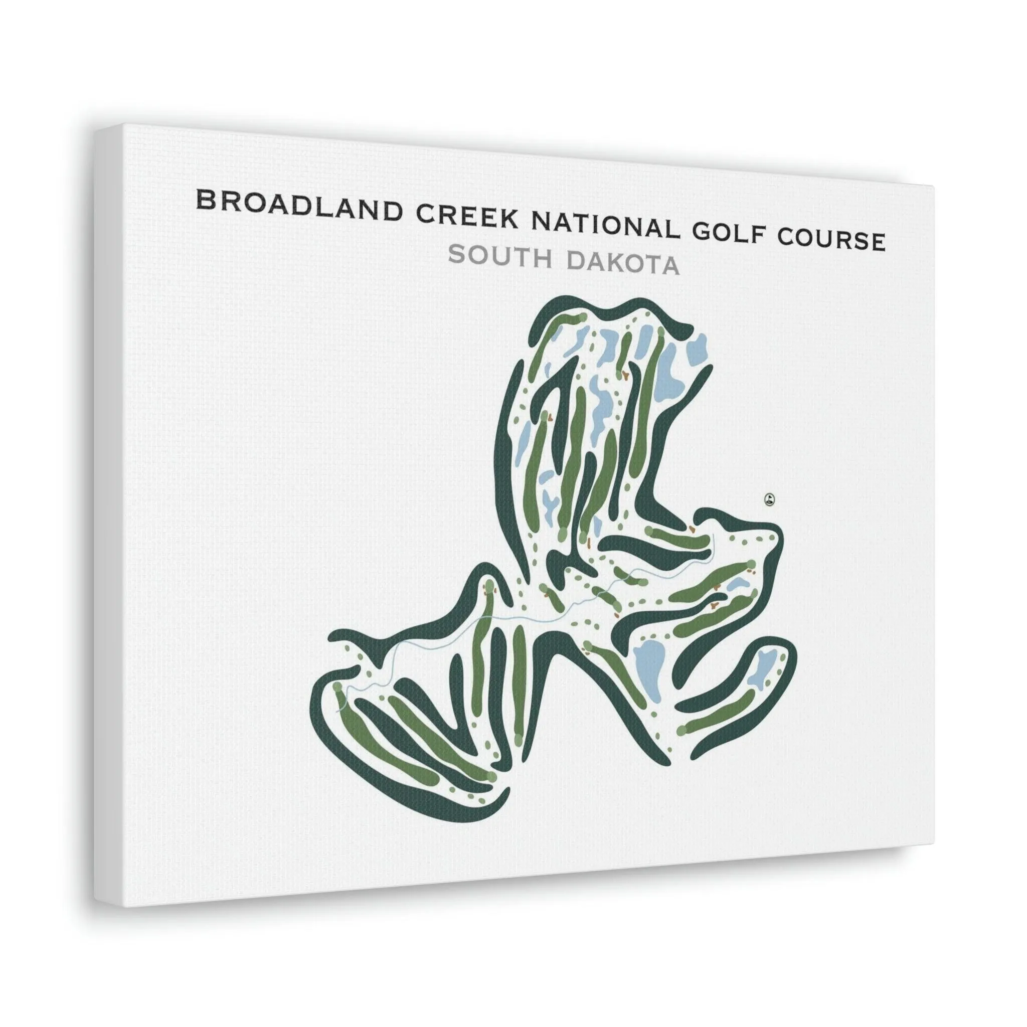 Broadland Creek National Golf Course, South Dakota - Printed Golf Courses
