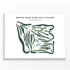 Brown Deer Park Golf Course, Wisconsin - Printed Golf Courses