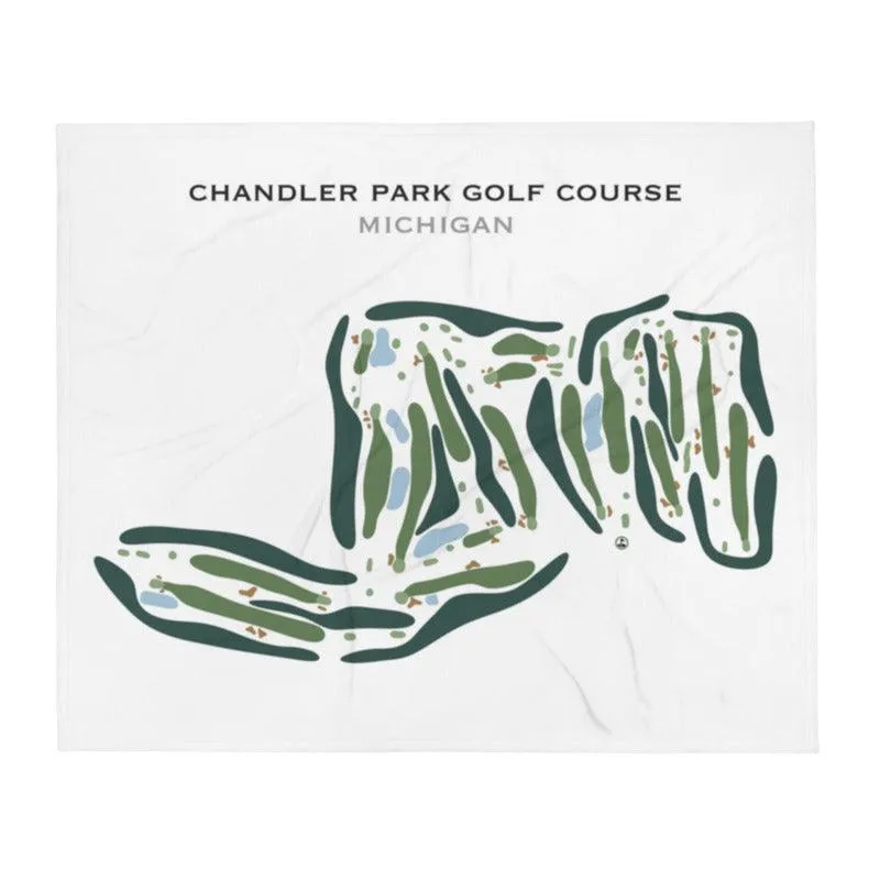 Chandler Park Golf Course, Michigan - Printed Golf Course