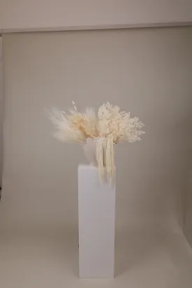 Cloud Fern & Amaranthus with Bunny Tails Top Table Centerpiece and Vase Arrangement