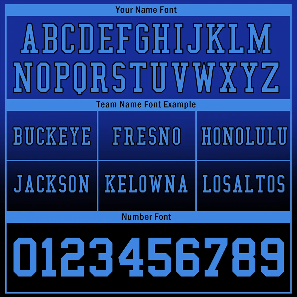 Custom Blue Black Fade Fashion Blue Personalized Authentic Football Jersey FBJ02-bc0f0c7
