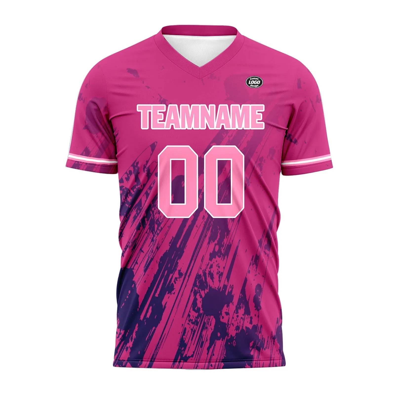 Custom Pink Soccer Sets Jersey Personalized SCJ101-D28034