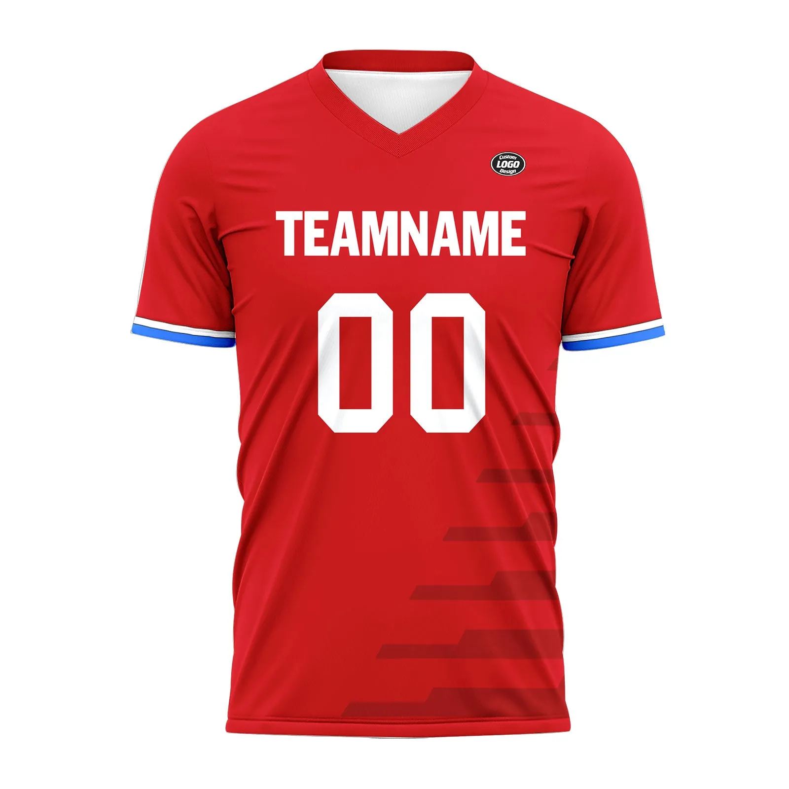 Custom Red Soccer Sets Jersey Personalized SCJ101-D28005