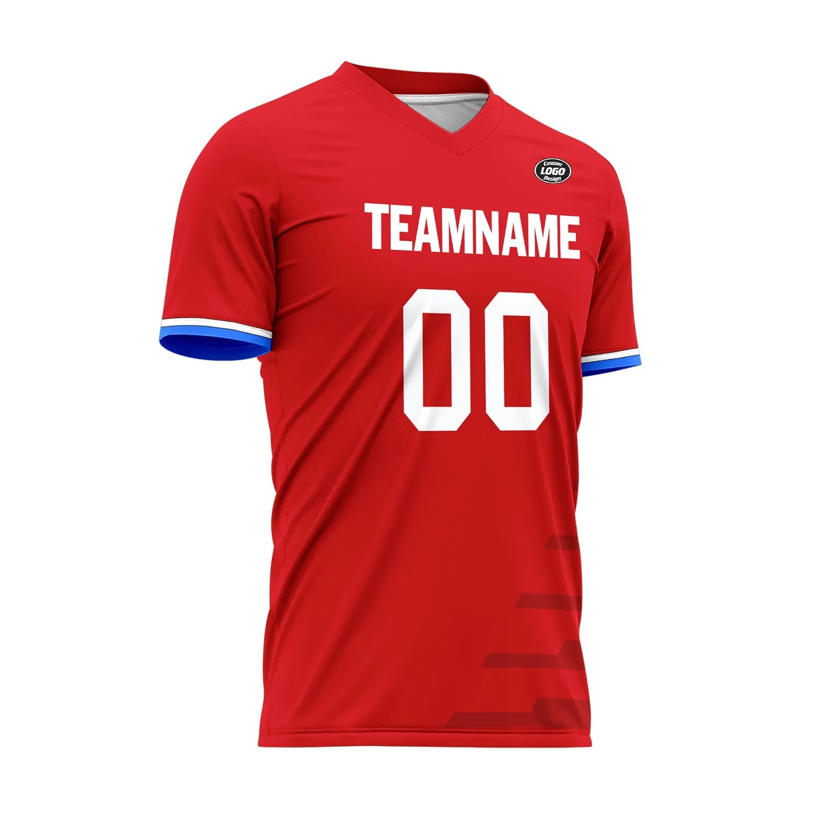 Custom Red Soccer Sets Jersey Personalized SCJ101-D28005