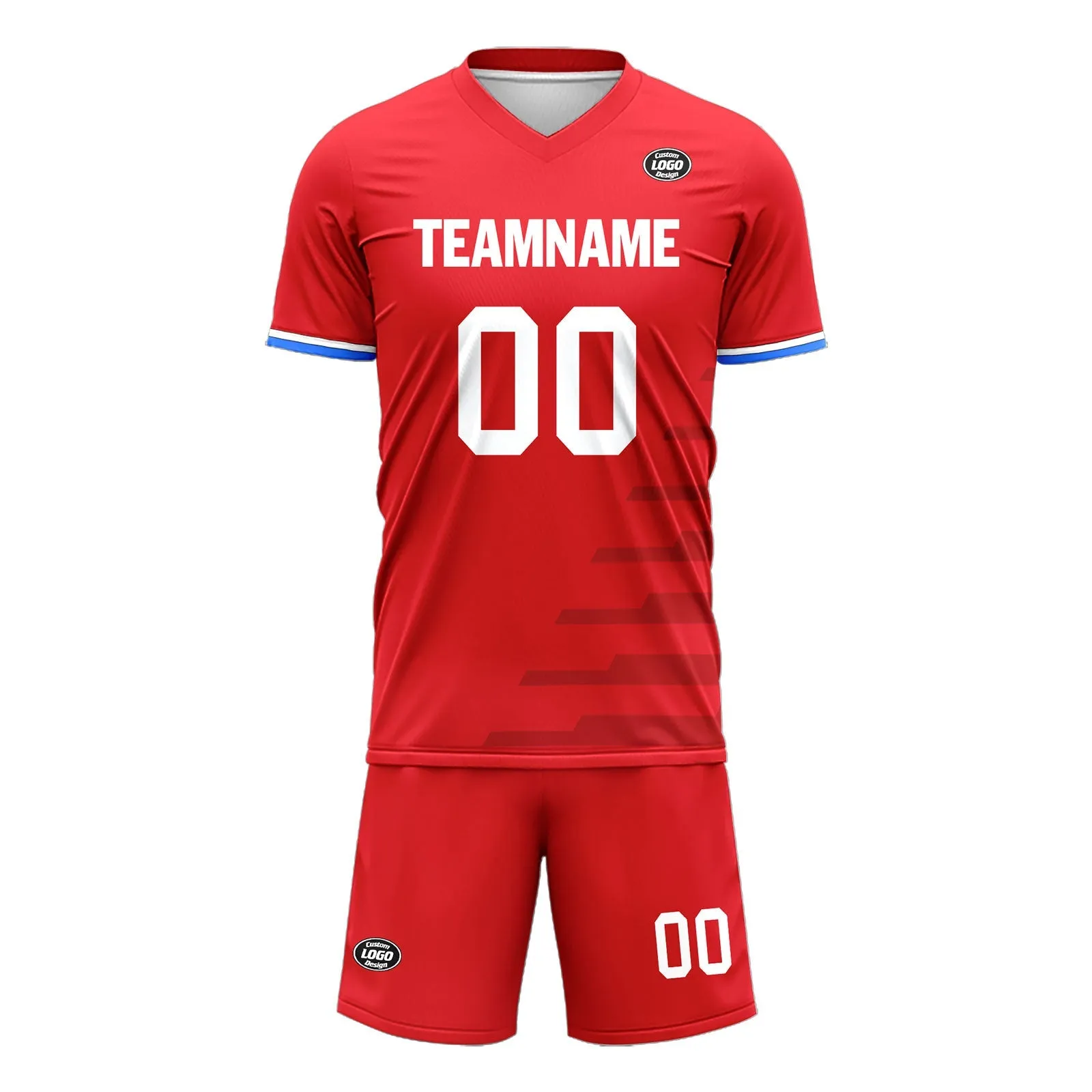 Custom Red Soccer Sets Jersey Personalized SCJ101-D28005