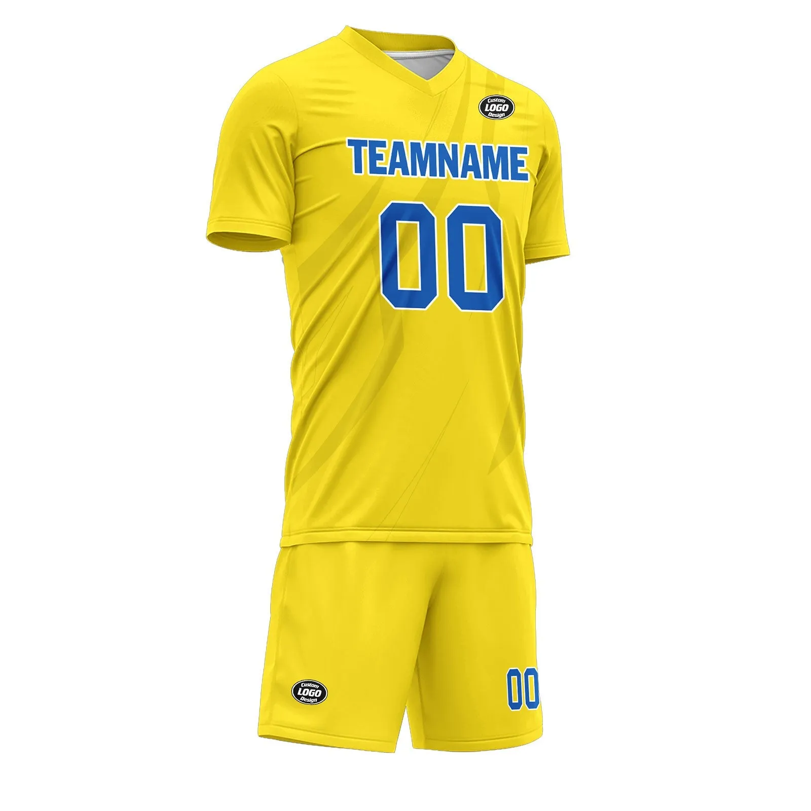 Custom Yellow Soccer Sets Jersey Personalized SCJ101-D28024