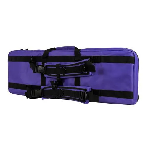 Double Carbine Case - 36", Black with Purple Tan