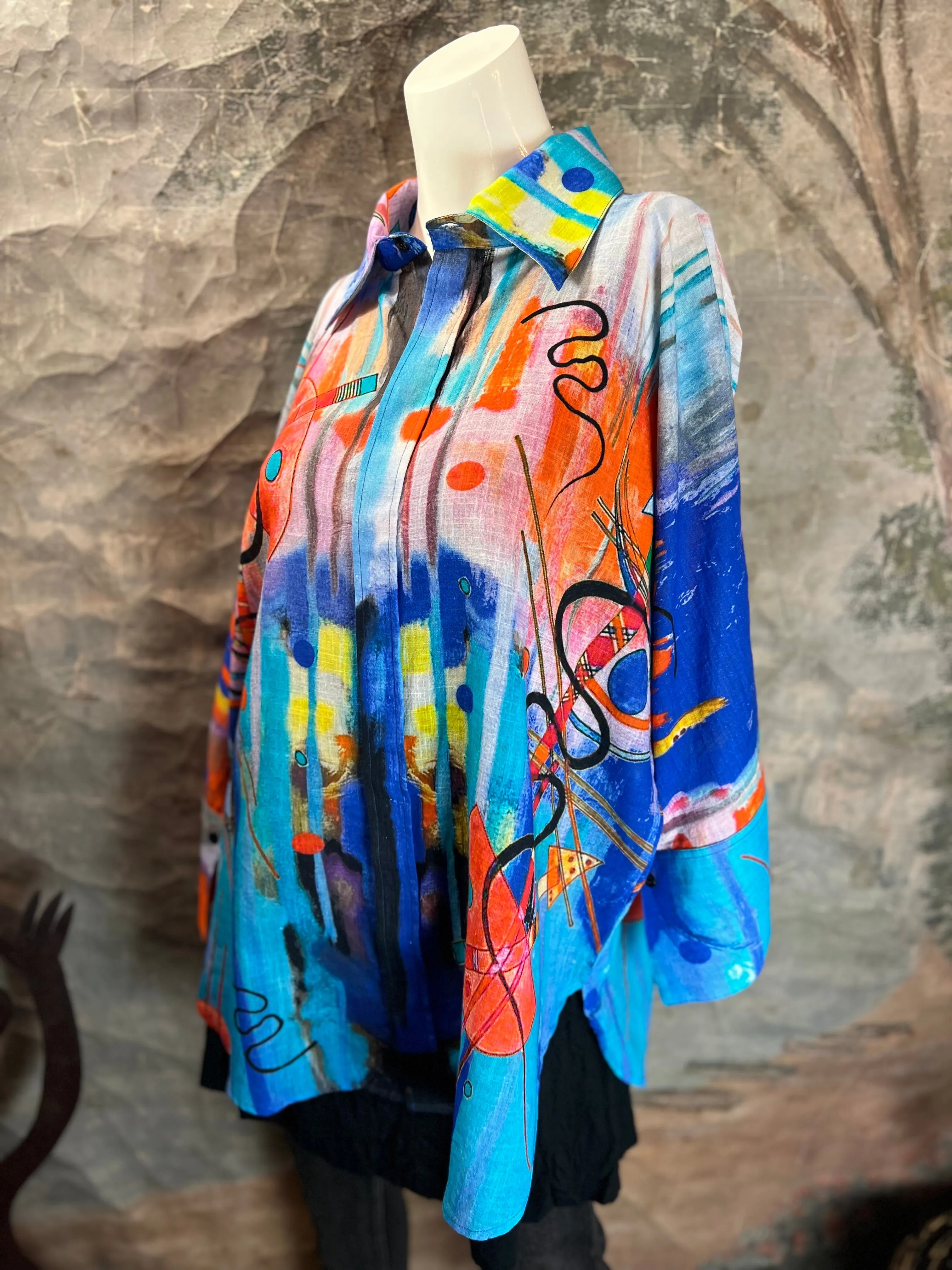 FCBS-166 Kandinsky Cotton Shirt
