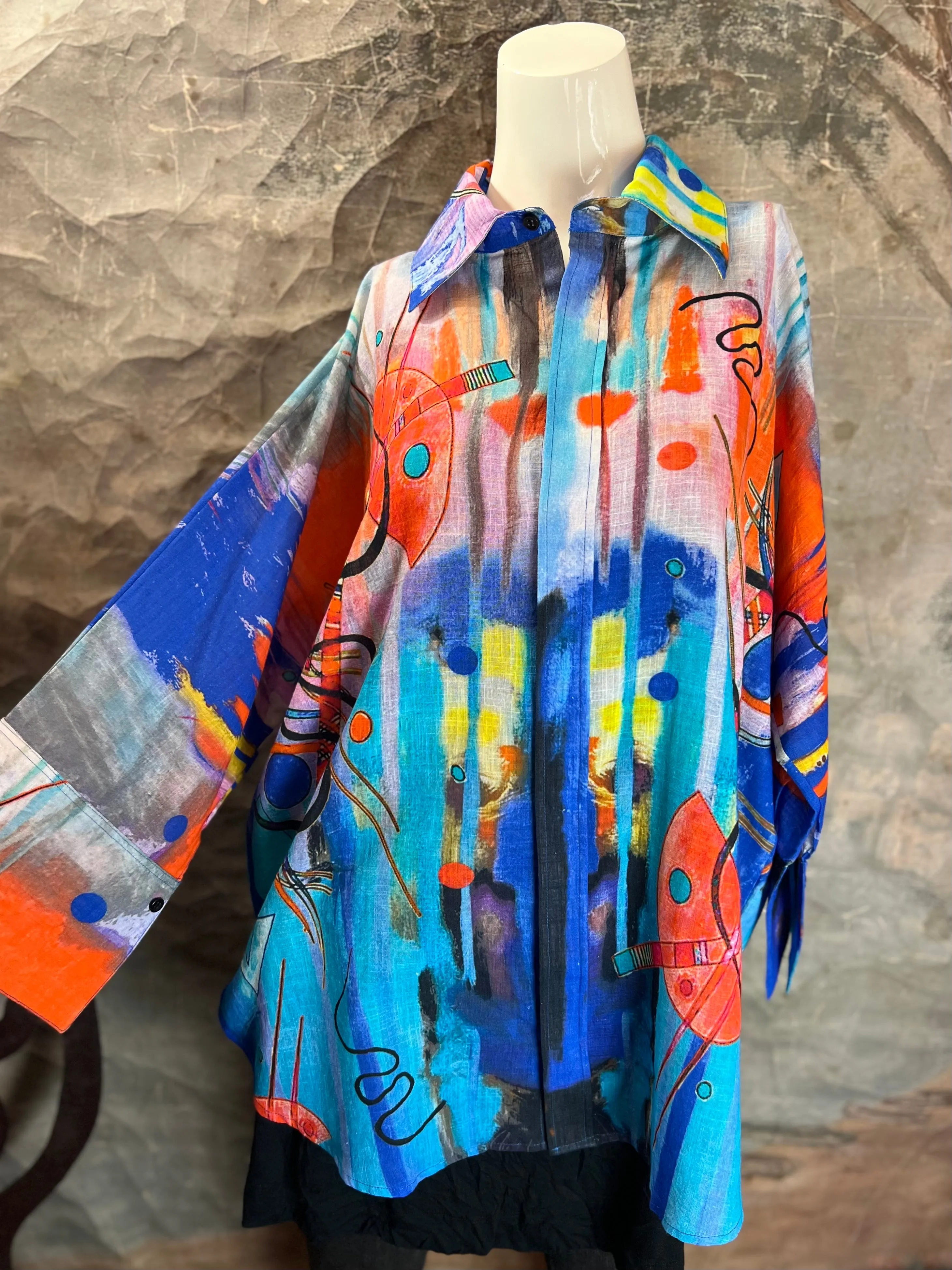 FCBS-166 Kandinsky Cotton Shirt