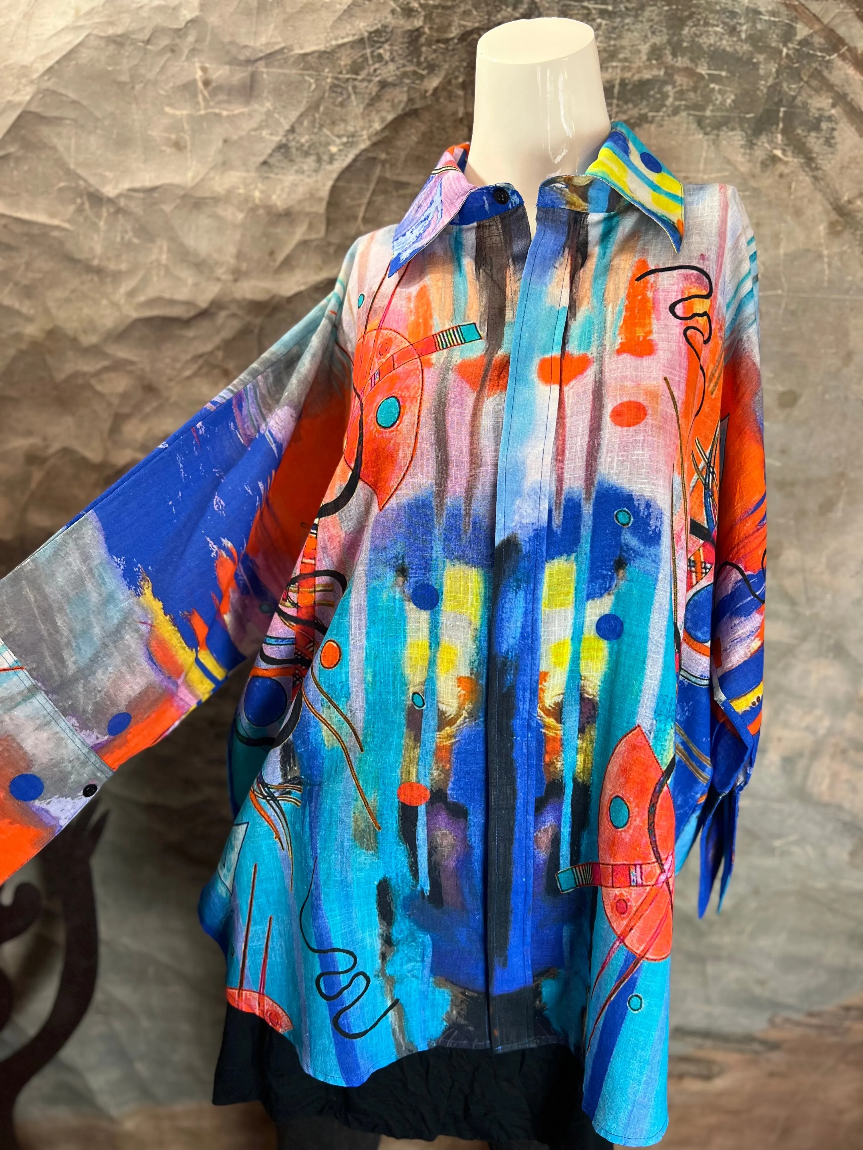FCBS-166 Kandinsky Cotton Shirt