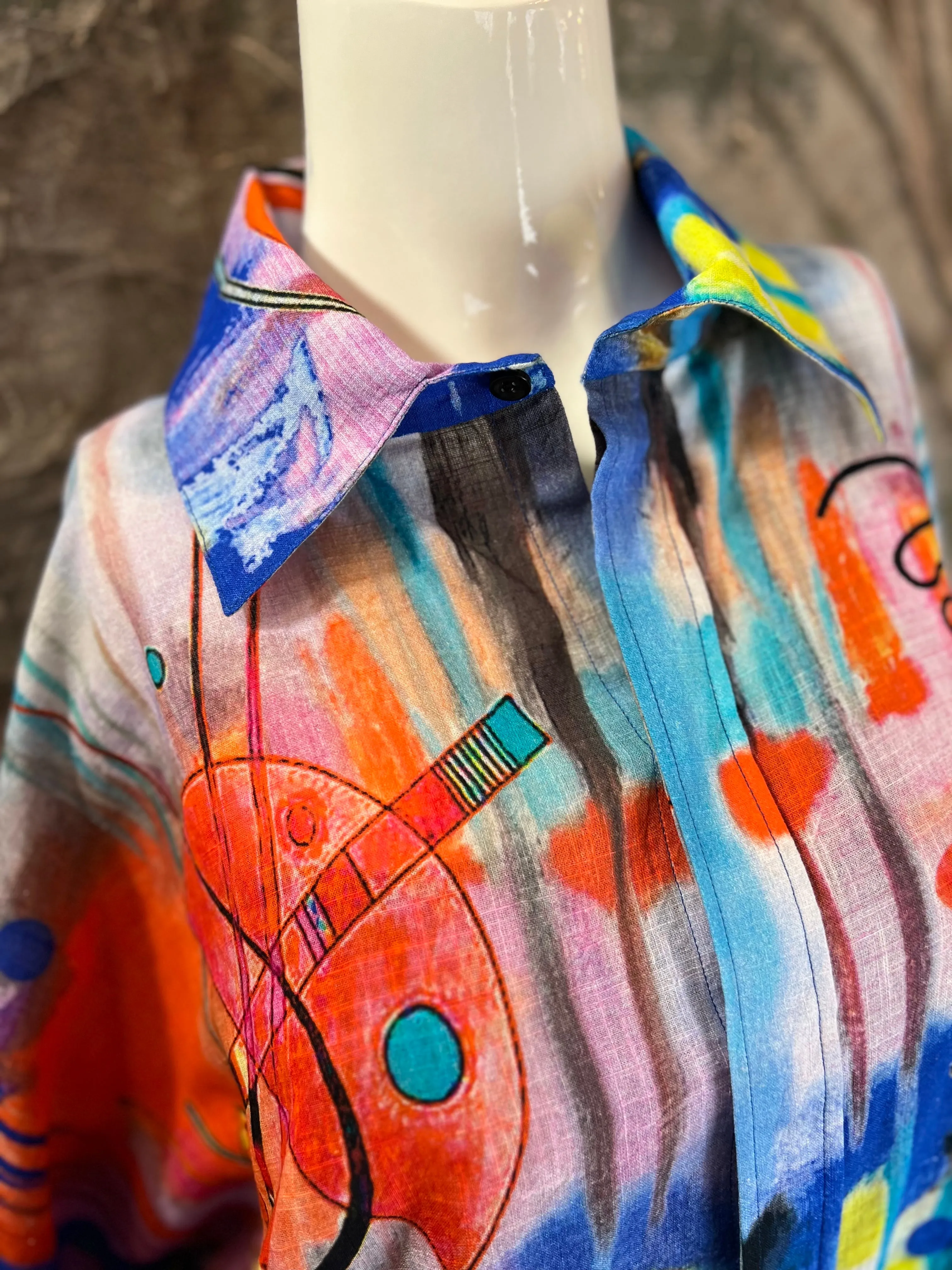 FCBS-166 Kandinsky Cotton Shirt
