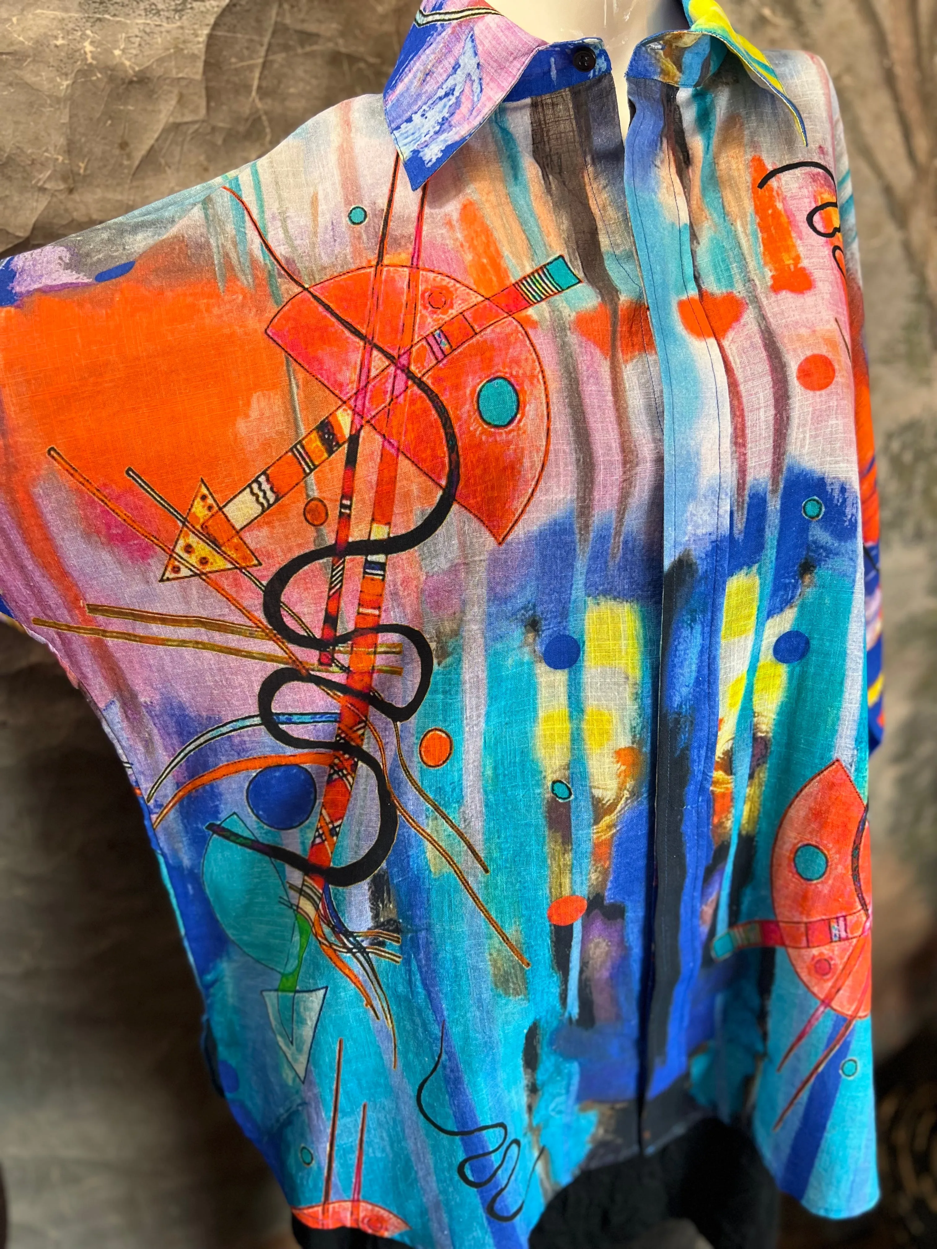 FCBS-166 Kandinsky Cotton Shirt