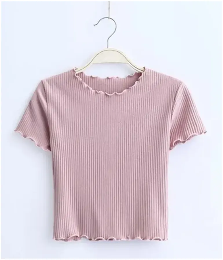 Girl's Cotton Crop Top