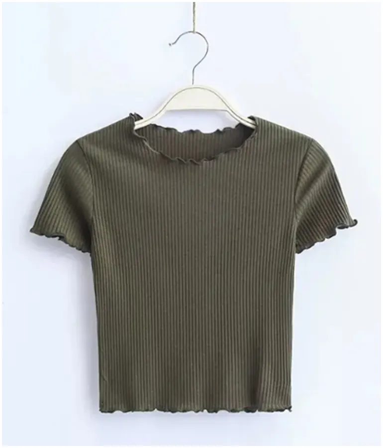 Girl's Cotton Crop Top