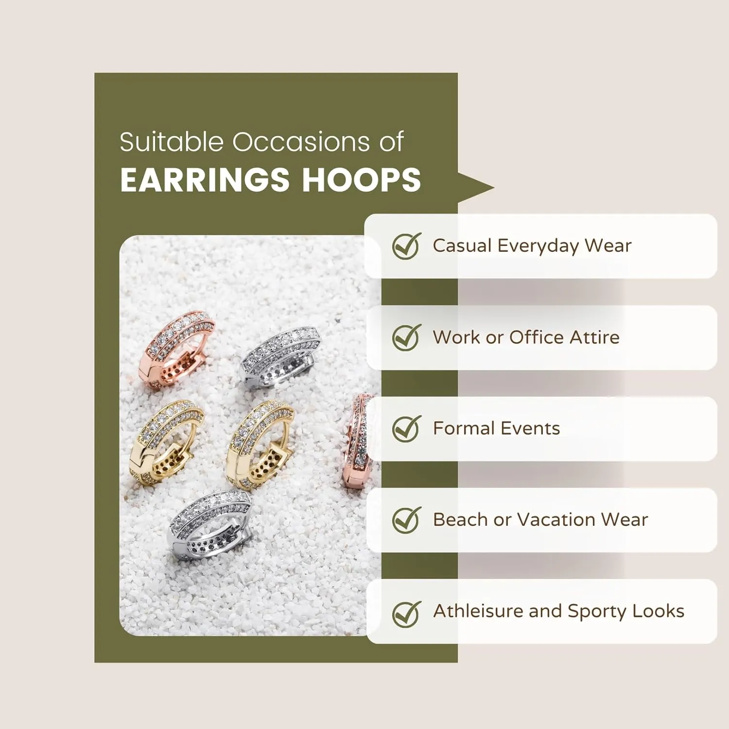 Gold Hoop Earrings for Women 18K Gold Plated Iced Out Silver Huggie Earrings for Men Hypoallergenic CZ Diamond Earrings
