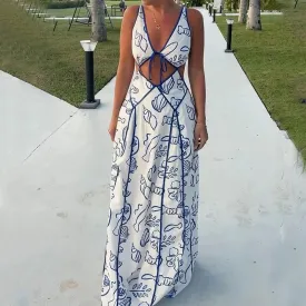 Halter Top Maxi Summer Lightweight Dress