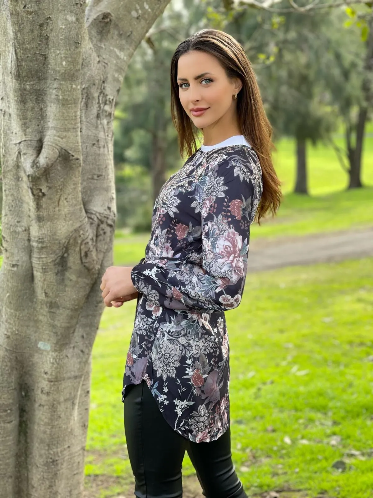 Lara Beaded Tuni