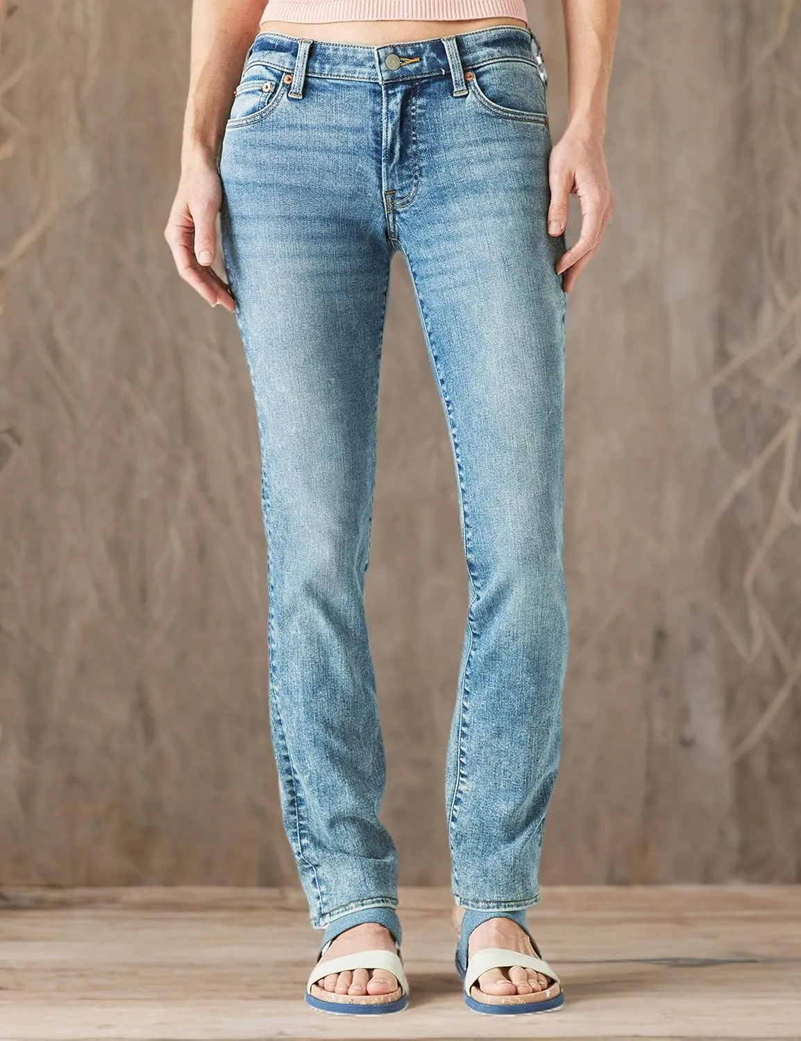 Lucky Brand Women's Mid Rise Sweet Straight Jeans