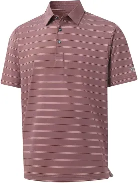 M MAELREG Mens Polo Shirts Short Sleeve Stripe Heather Dry Fit Polo Shirts for Men Moisture Wicking Mens Golf Shirt