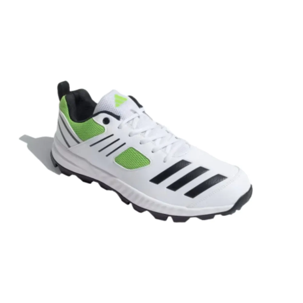 Men's Crihase 23 Cricket Shoe (Cloud White/Core Black/Lucid Lime)