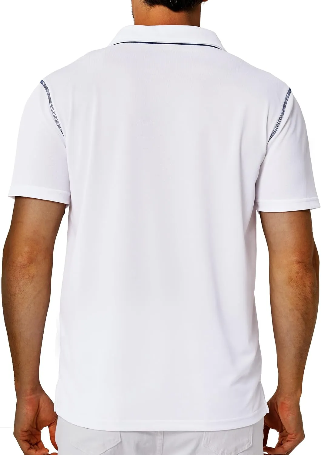 Men's Short Sleeve Polo Shirts Casual Summer Fashion Golf Polo Shirt for Men with Pocket