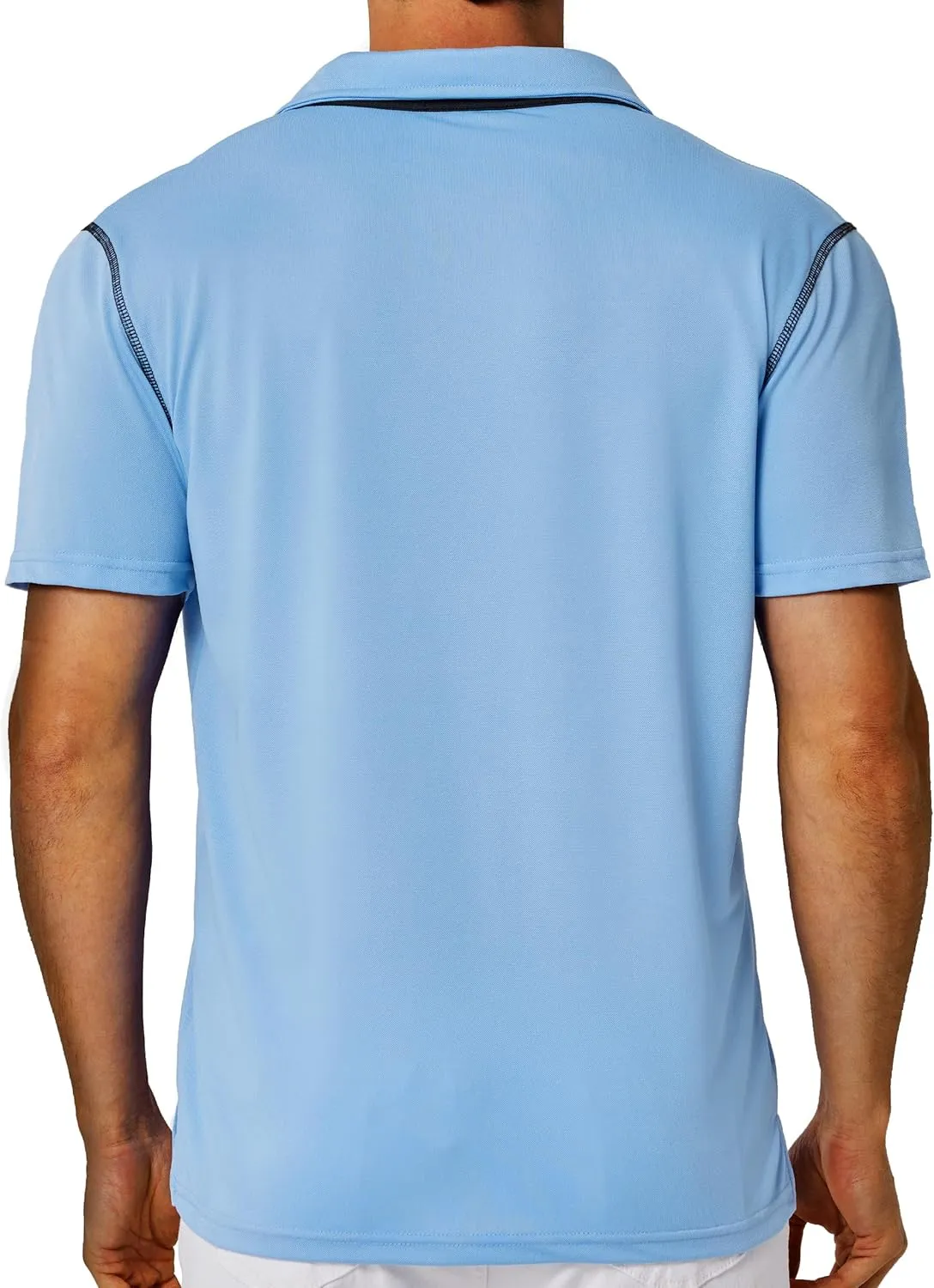 Men's Short Sleeve Polo Shirts Casual Summer Fashion Golf Polo Shirt for Men with Pocket
