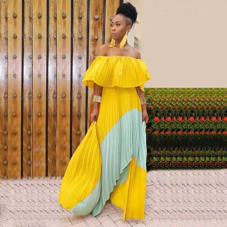 Mosley Pleated Holiday Maxi