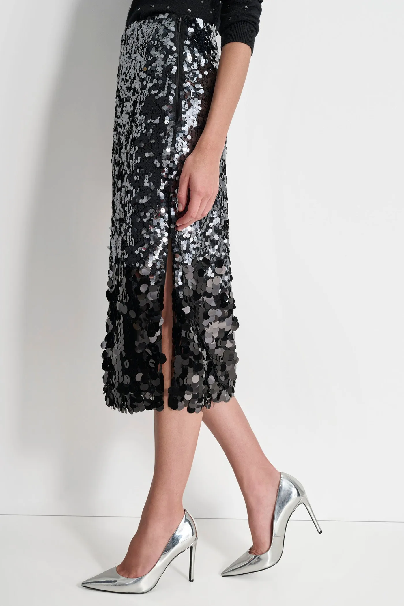 MULTI SCALE SEQUIN SKIRT