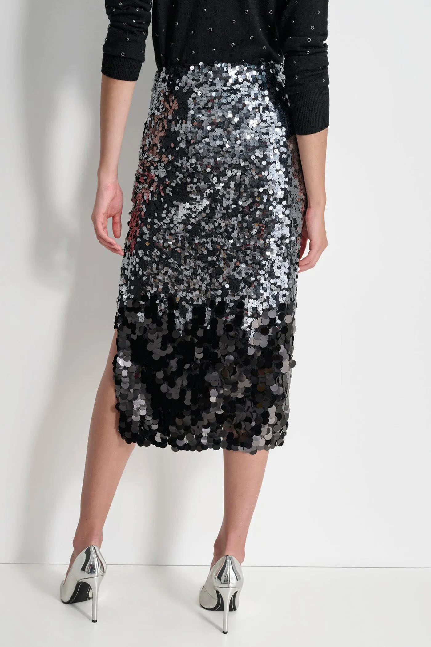 MULTI SCALE SEQUIN SKIRT