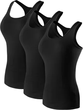 NELEUS Women's 3 Pack Compression Base Layer Dry Fit Tank Top