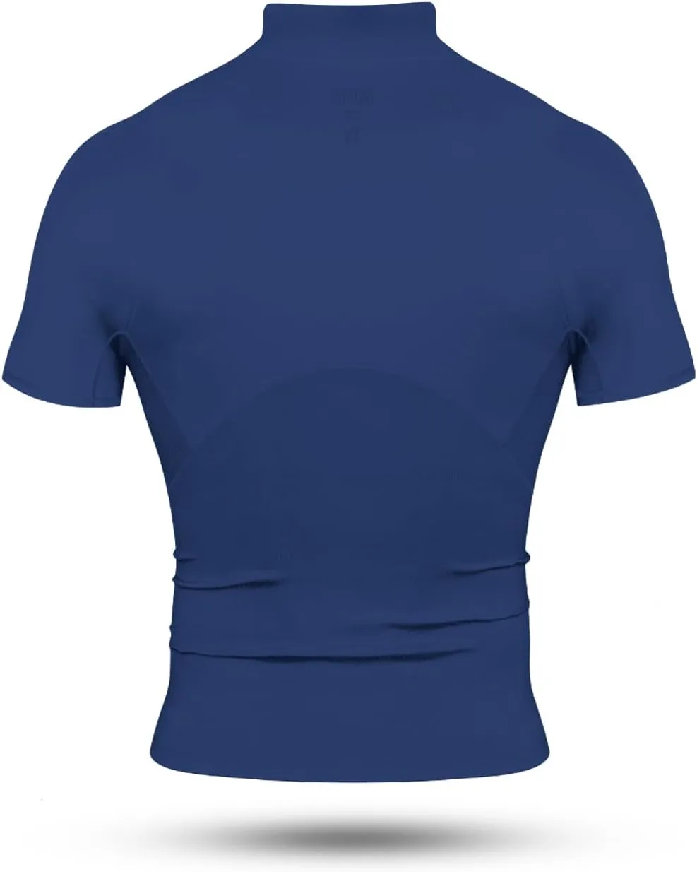 Nxtrnd Men's Turtleneck Compression T-Shirt, Short Sleeve Mock Neck
