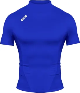 Nxtrnd Men's Turtleneck Compression T-Shirt, Short Sleeve Mock Neck