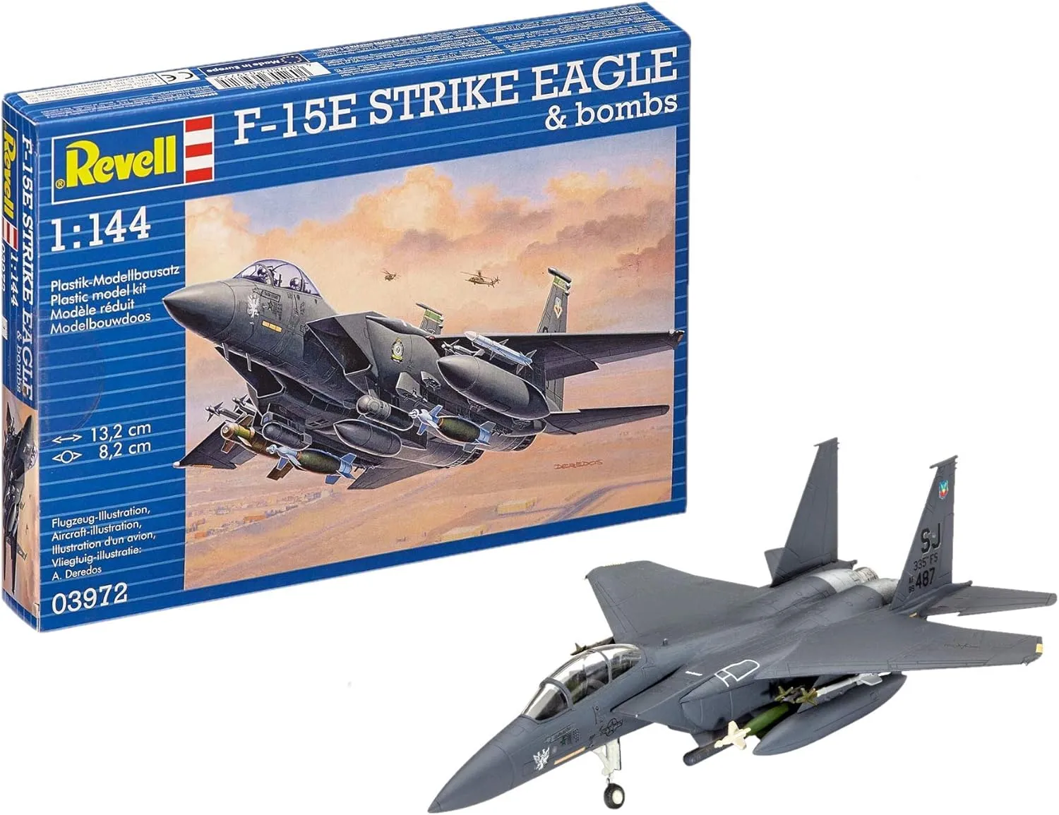 Revell 03972 F-15E Strike Eagle & bombs 1:144 Scale Unbuilt/Unpainted Plastic Model Kit