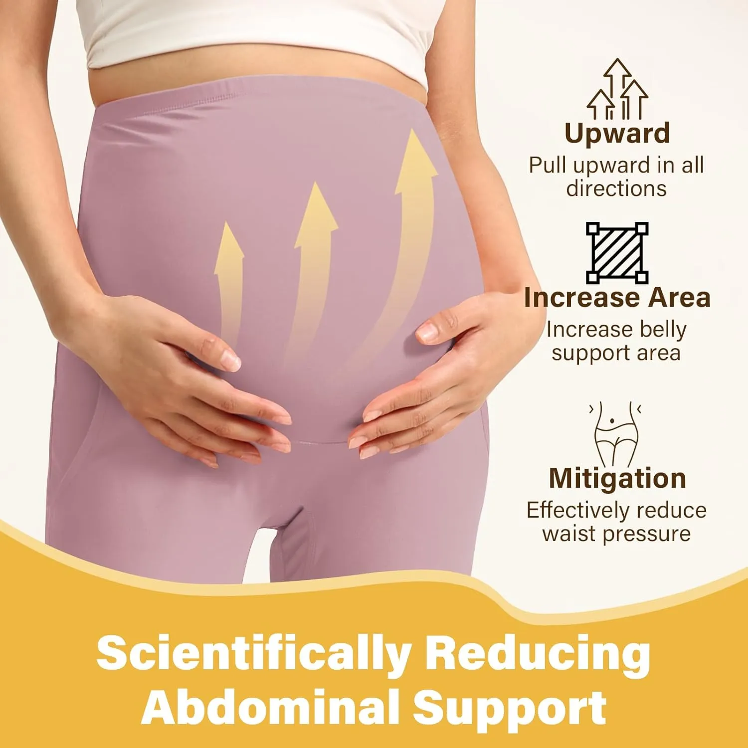 Women's Maternity Leggings Over The Belly Pregnancy with Pockets Yoga Pants Active Wear Tights Pants Workout